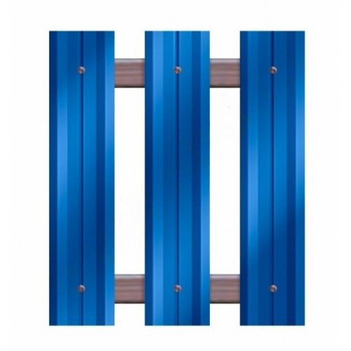Металлический штакетник М-образный Pe 0,45 мм 112 мм (прямой/фигурный) 